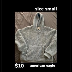 Oversized Teddy Bear Light Blue Sweatshirt